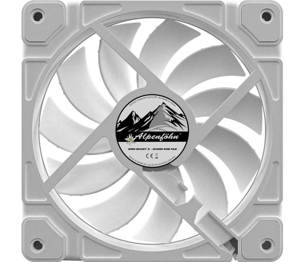 Alpenfohn Wing Boost 3 ARGB High Speed PWM White 120mm 84000000166 - 642583 - zdjęcie 6